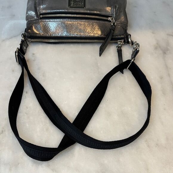 Coach Poppy Hippie Collection Metallic Leather Shoulder Crossbody Bag Y2K - Picture 11 of 16
